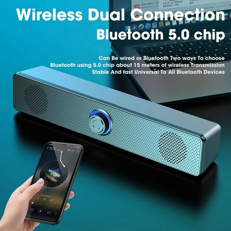 Home Cinema Tv - Barre de son musicale pour ordinateur,